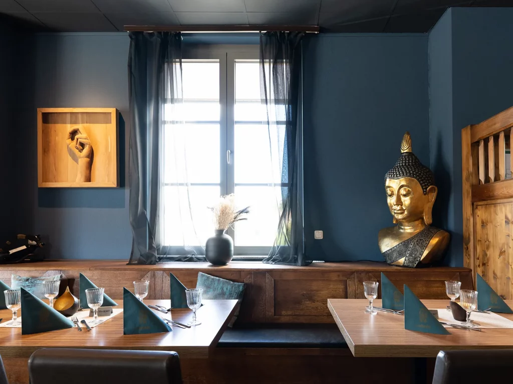 Innenanstrich & Farbkonzept - indisches Restaurant - Armagan Maler München