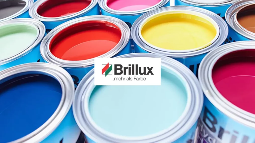 Logo von Brillux und Farbeimer