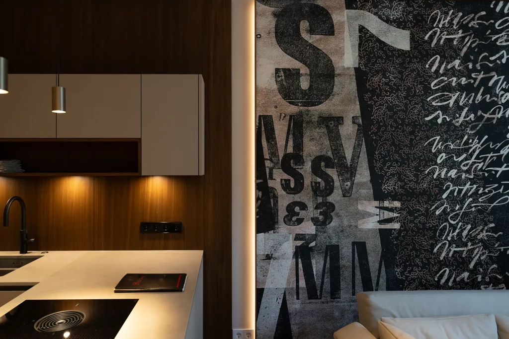 Italienische Designertapete trifft auf hochwertige Farben von Farrow & Ball