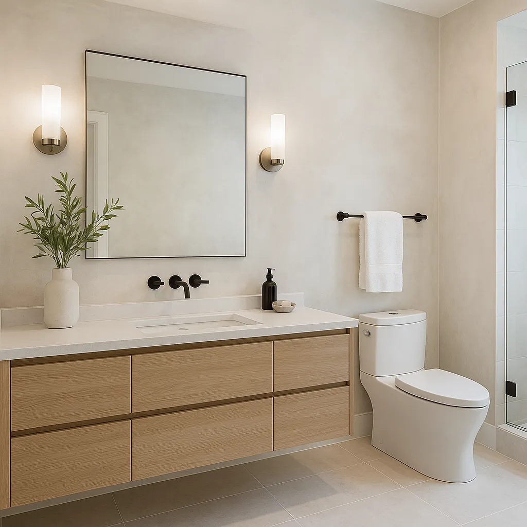 Limewash im Badezimmer